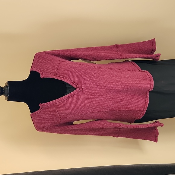 FREE PEOPLE Bell Sleeve Rib T-Shirt Fairytale - Picture 4 of 8